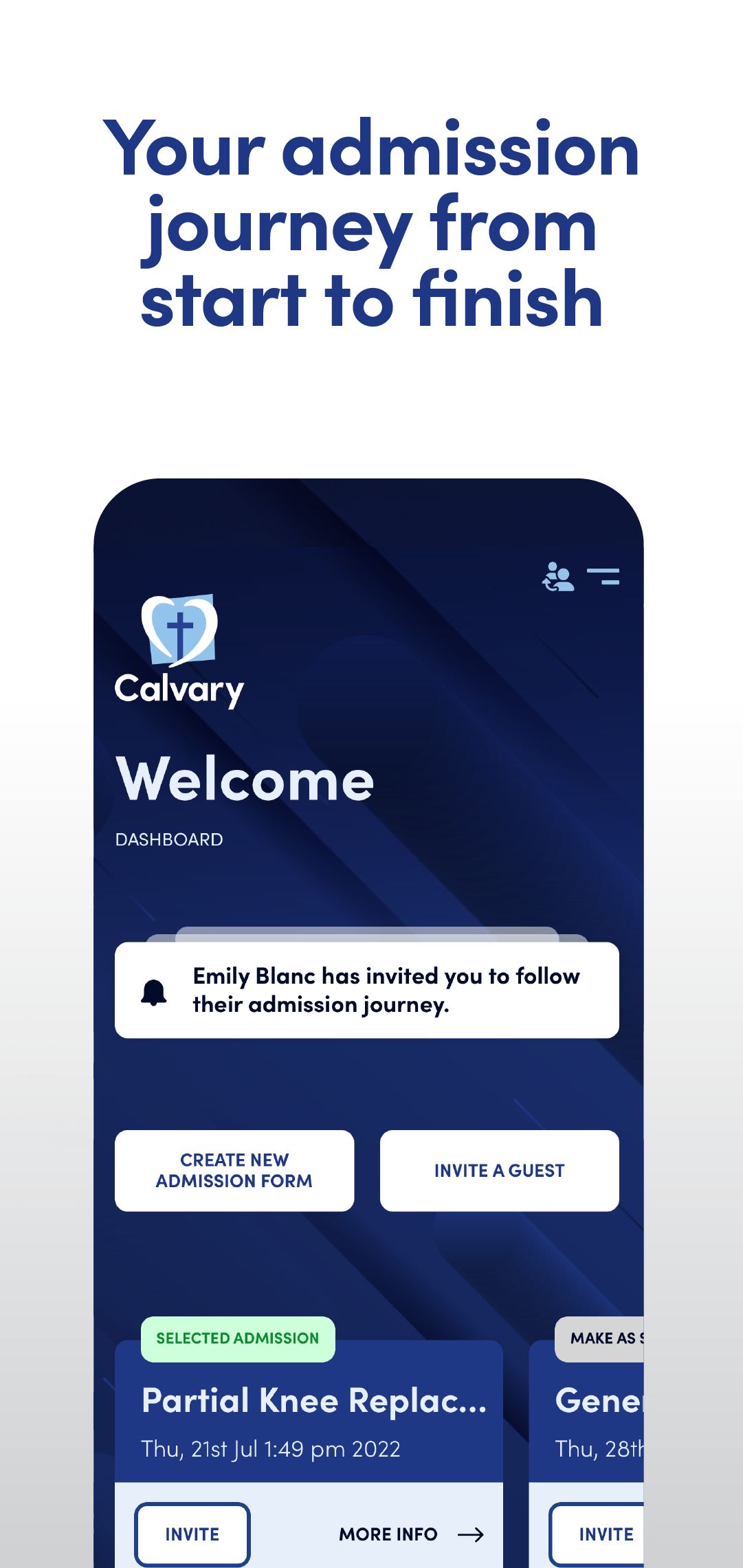 Calvary Care — screen 1